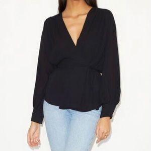 Dynamite Wrap Blouse